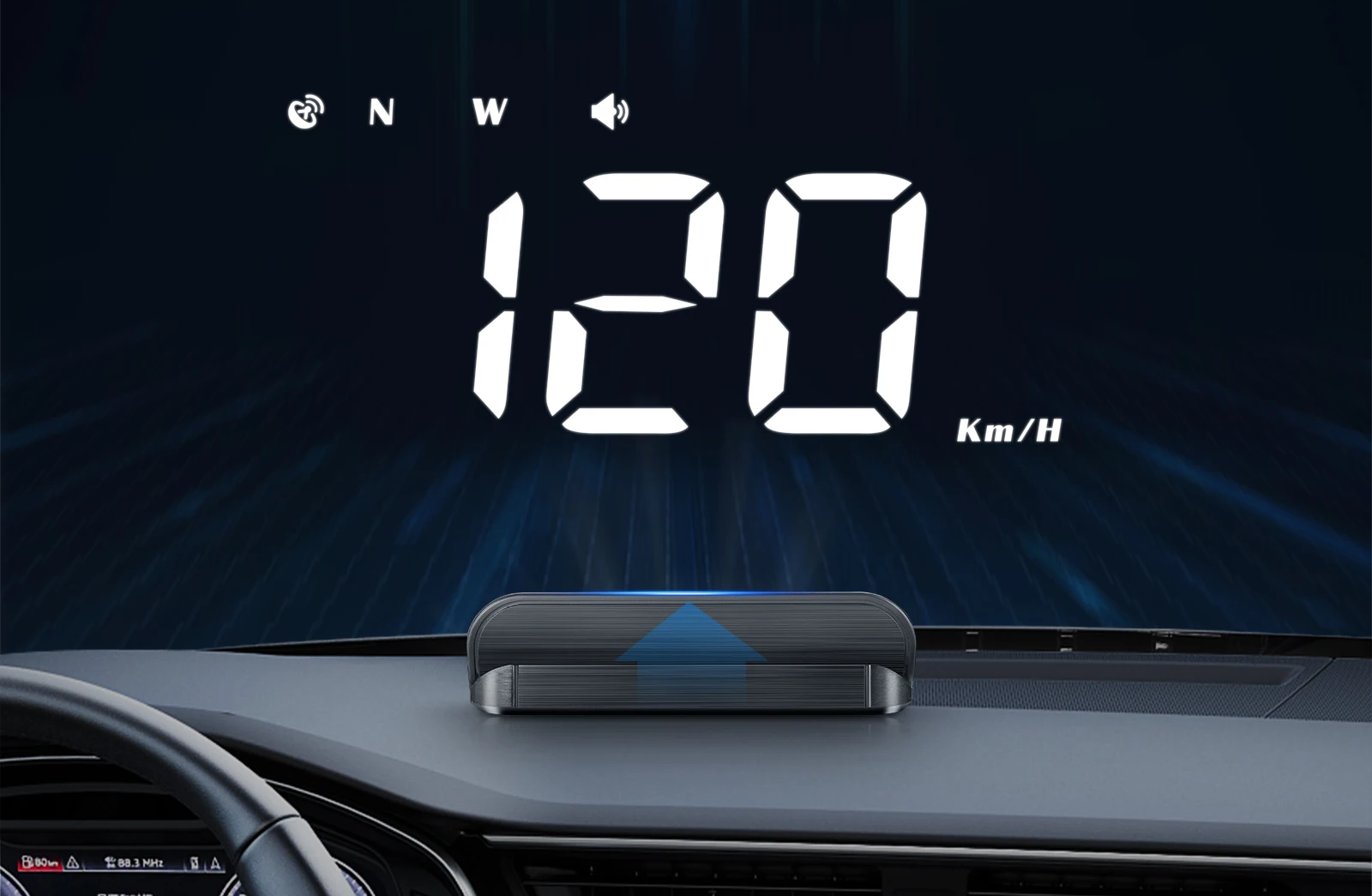 M3/M1 Head-Up Display — OBD2 & GPS Windscreen Speedometer | JAR & Co